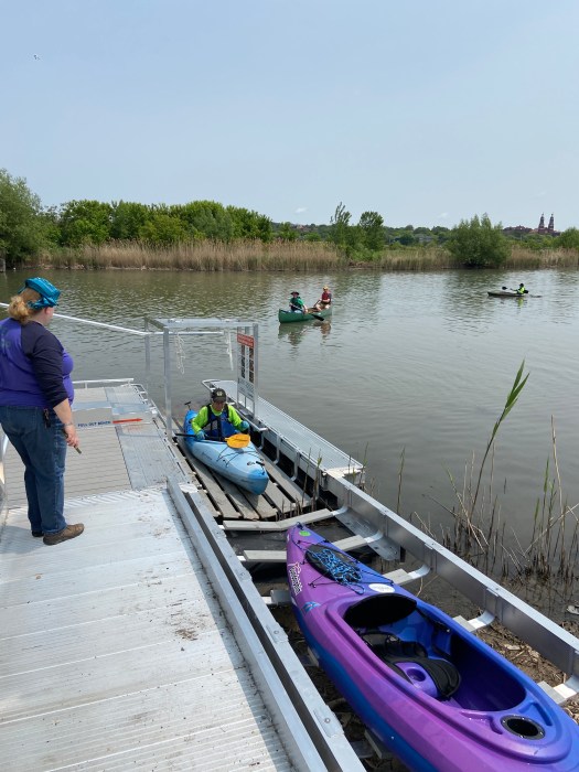 Inner harbor accessible boat launch