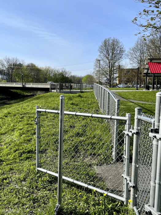 Meachem fields creek access gate
